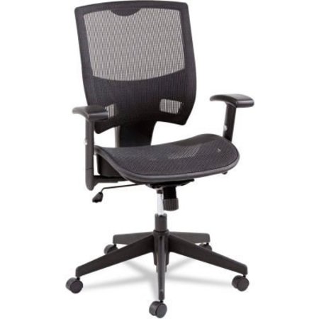 ALERA Alera® Mesh Multifunction Office Chair - Mid-Back - Black - Epoch Series ALEEP4218